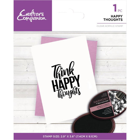 Crafters Companion Clear Stamp - Happy Thoughts