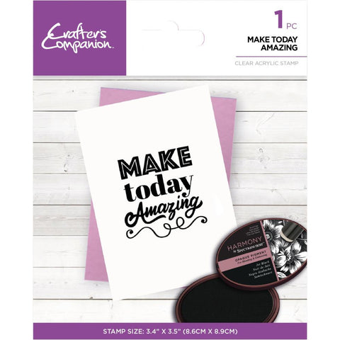 Crafters Companion Clear Stamp - Make Today Amazing