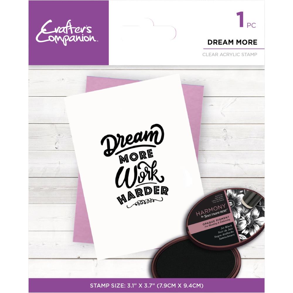 Crafters Companion Clear Stamp - Dream More