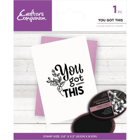 Crafters Companion Clear Stamp - You Got This