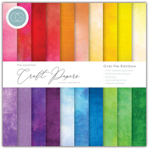 Craft Consortium 6x6 Paper Pad - Over The Rainbow