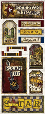 Bo Bunny Cardstock Stickers - [Collection] - Rock Star