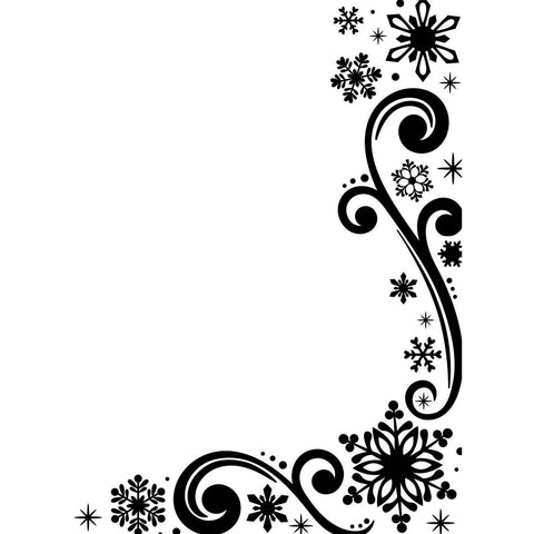 Darice Embossing Folder - Snowflake Scroll
