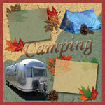 Scrapbook Customs 12x12 Paper - Camping