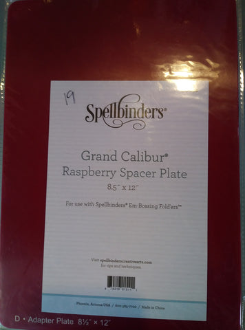 Spellbinders Grand Calibur - Raspberry Spacer Plate