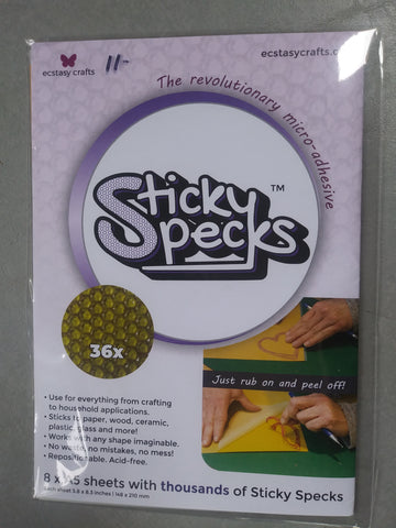 Ecstasy Crafts Sticky Specks - A5 Sheets