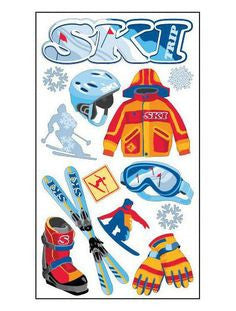 EK Success - Sticko Classic Stickers - Skiingll