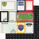 Scrapbook Customs 12x12 Paper -Cut Apart - Track & Field DS Sports Journal