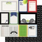 Scrapbook Customs 12x12 Paper -Cut Apart - Tennis DS Sports Journal