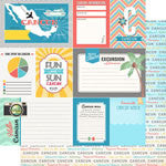 Scrapbook Customs 12x12 Paper - Cancun Cut Apart - DS Tropical Journal