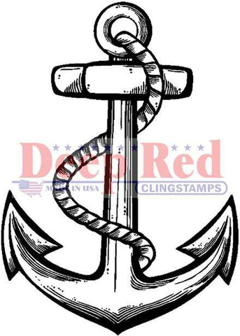 Deep Red Stamp - Anchor