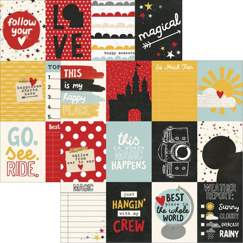 Simple Stories Paper 12x12 - [Collection] - Say Cheese IIl - 3x4 Journalling Elements