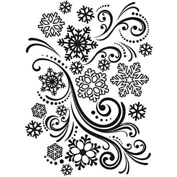 Darice Embossing Folder - Snowflake Swirl