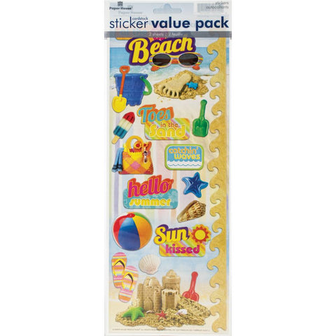 Paper House Value Cardstock Stickers - Beach