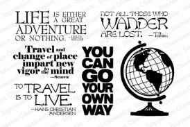 Impression Obsession Clear Stamps -  To Travel Is To Live