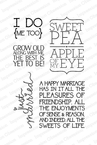 Impression Obsession Clear Stamps - Grow Old With Me