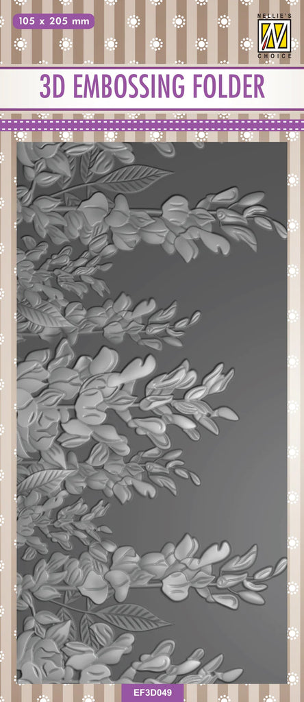 Ecstasy [Nellie's Choice] 3D Embossing Folder - Lupins