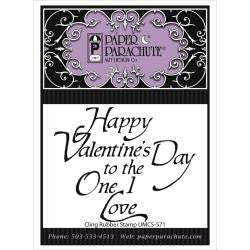 Paper Parachute Stamps - Happy Valentines Day