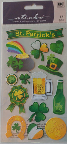 EK Success Sticko Stickers - St. Patrick's Day