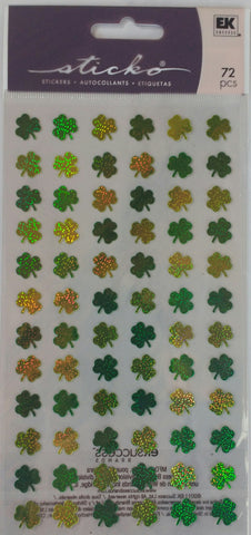 EK Success Sticko Stickers - Four Leaf Clover Repeat