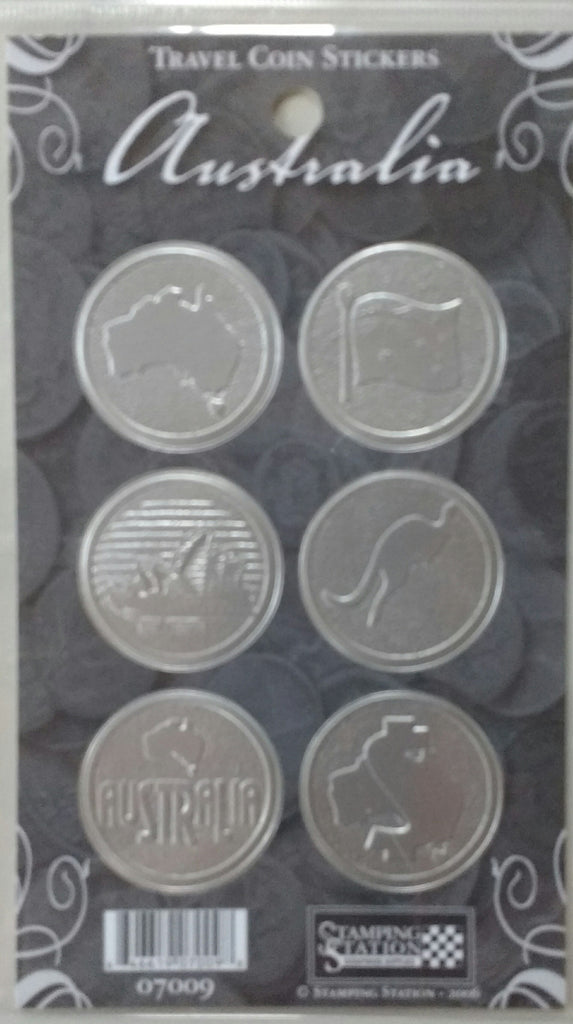 Stamping Station Travel Coin Stickers - Australia