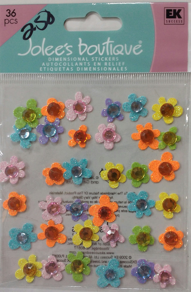 Jolee's Dimensional Stickers - Baby Gems Flowers