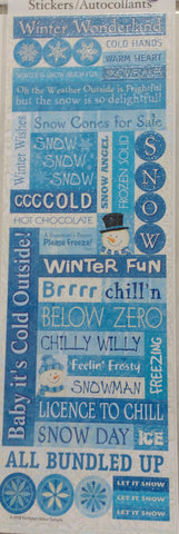 Sandylion Sticker Designs - Winter Phrases