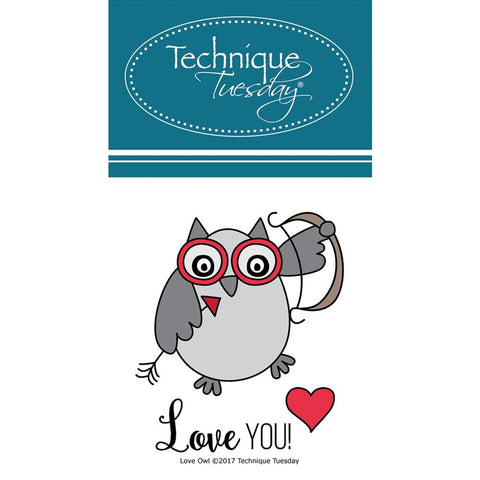 Technique Tuesday Clear Stamps - Love You Owl