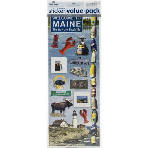 Paper House Value Cardstock Stickers - Maine