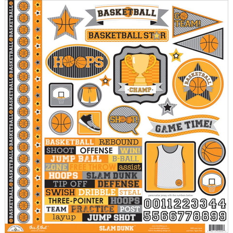 Doodlebug this & that Cardstock Stickers [Collection] - SLAM DUNK