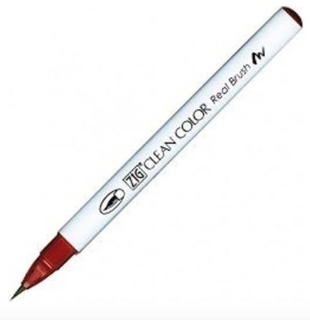 Zig Clean Color Real Brush Marker - 260 Deep Red