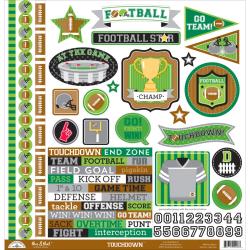 Doodlebug this & that Cardstock Stickers [Collection] - TOUCHDOWN