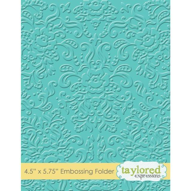 Taylored Expressions Embossing Folder - Damask