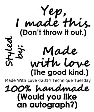 Technique Tuesday Clear Stamps - Made With Love