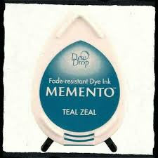 Memento Tear Drop Ink Pad - Teal Zeal