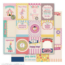 Ruby Rock-it 12x12 Paper - Carnival Queen - Cut Apart - Snippets