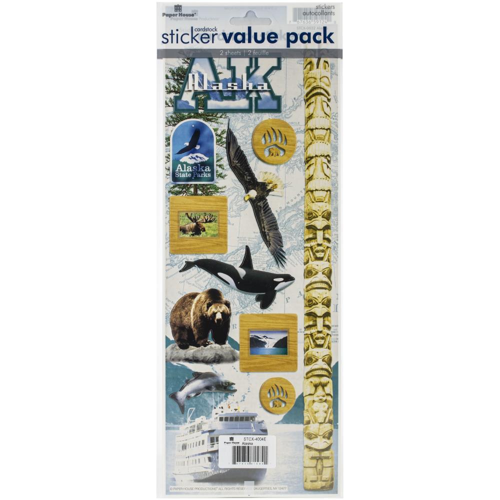 Paper House Value Cardstock Stickers - Alaska