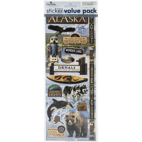 Paper House Value Cardstock Stickers - Alaska