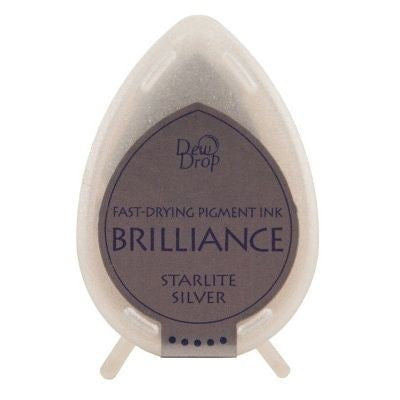 Brilliance Tear Drop Ink Pad - Starlite Silver