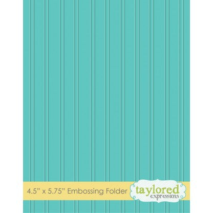 Taylored Expressions Embossing Folder - Bead Board