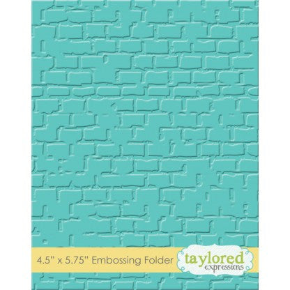 Taylored Expressions Embossing Folder - Brick