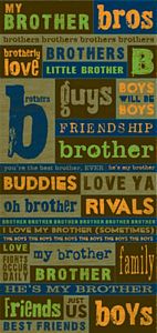 Reminisce Cardstock Stickers - Brothers