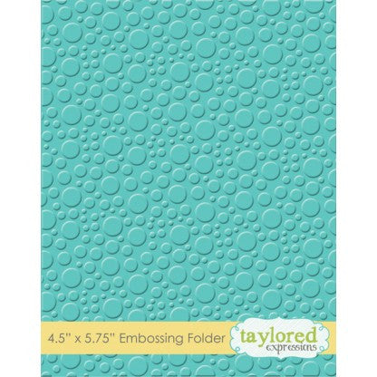 Taylored Expressions Embossing Folder - Bubbles