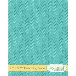 Taylored Expressions Embossing Folder - Chevron