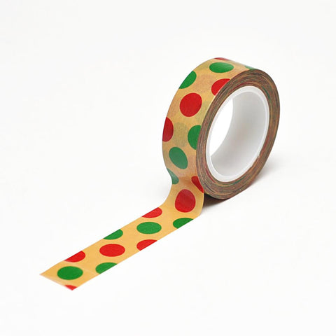 Queen & Co. Washi Tape - Christmas Polka Dot