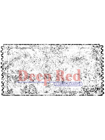 Deep Red Stamp - Grunge Ticket