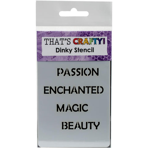 That's Crafty Dinky Stencil - Enchanted
