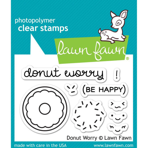 Lawn Fawn Stamp [Stamp & Die - PART] - Donut Worry
