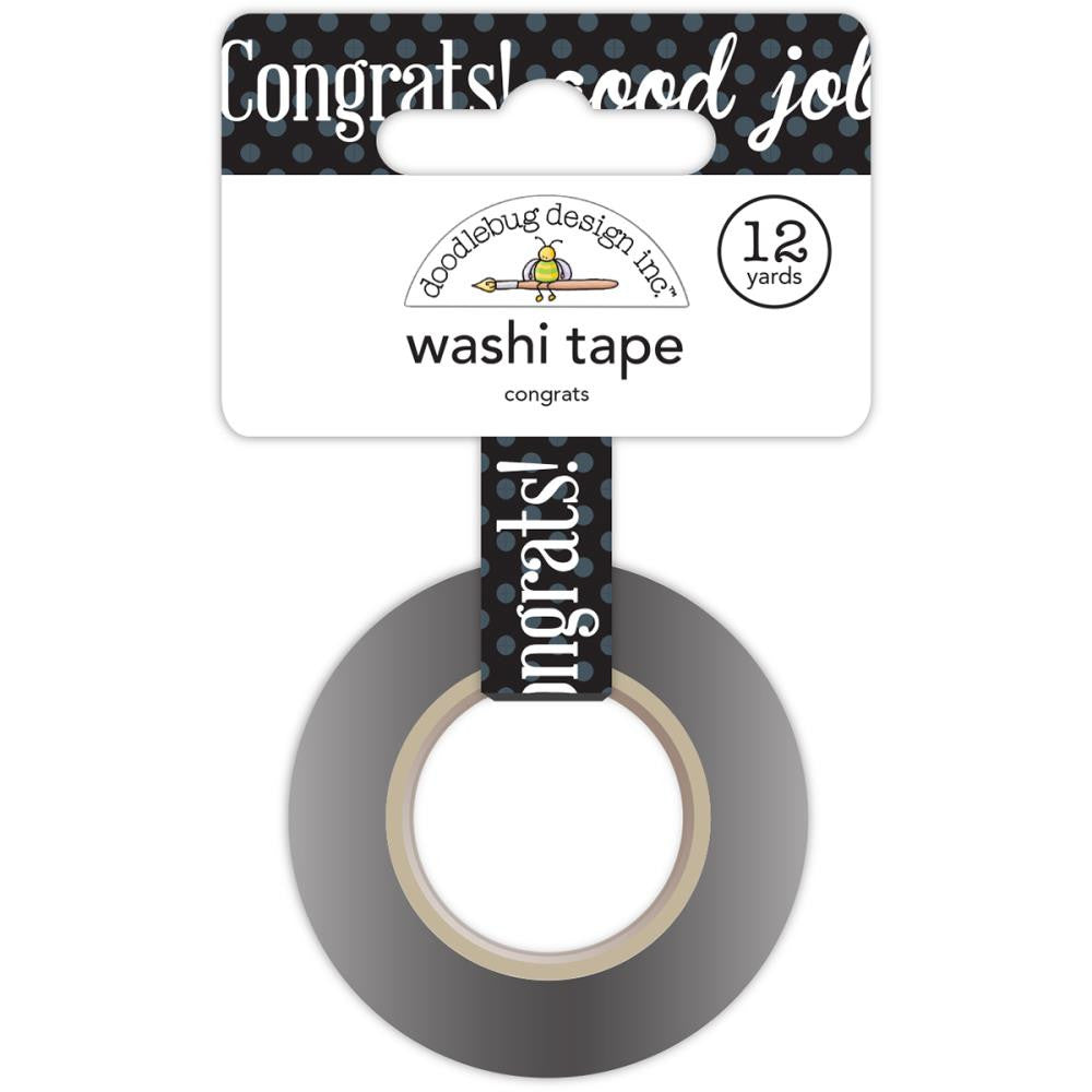 Doodlebug Design Washi Tape - Hats Off Congrats