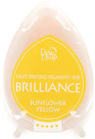 Brilliance Tear Drop Ink Pad - Sunflower Yellow
